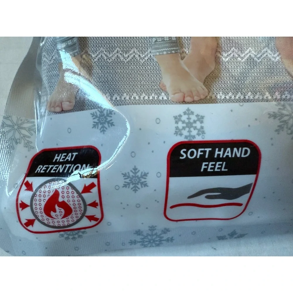 32 DEGREES HEAT -  Kids Base Layers Top Leggings Grey Snowflake -‎  Large 12/14